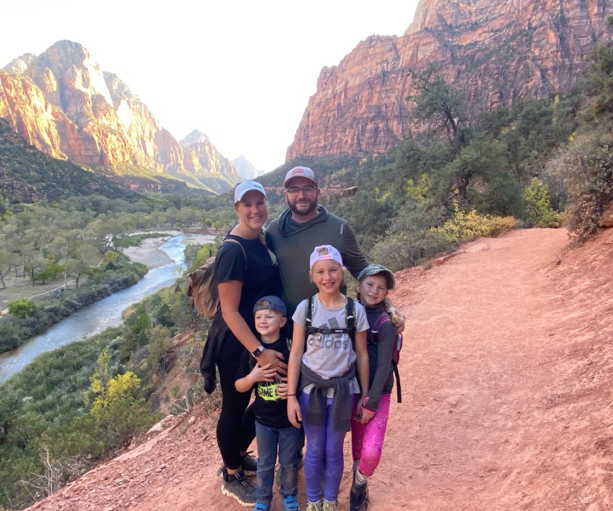 Family at Zion National Park